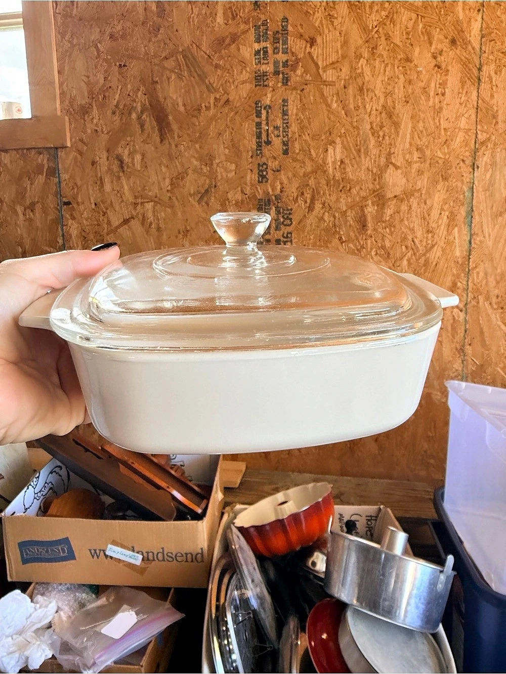 CorningWare A-1-B 1 Liter Casserole Dish White Covered Casserole Dish